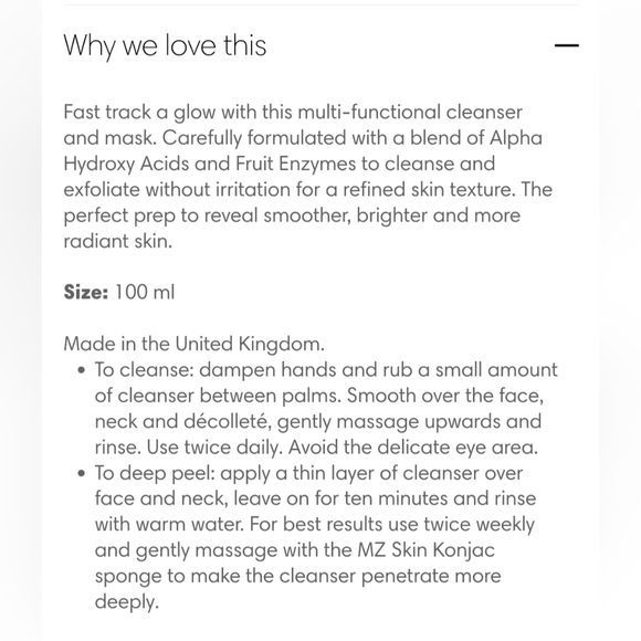 MZ SKIN Cleanse & Clarify Dual Action AHA Cleanser - Picture 3 of 11